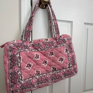 Soleiado “Adiana ” quilted bag in “printemps” rose